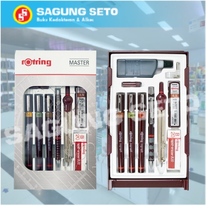 

SALE ROTRING CS. ISOGRAPH 02.03.05 / ROTRING MASTER SET Termurah