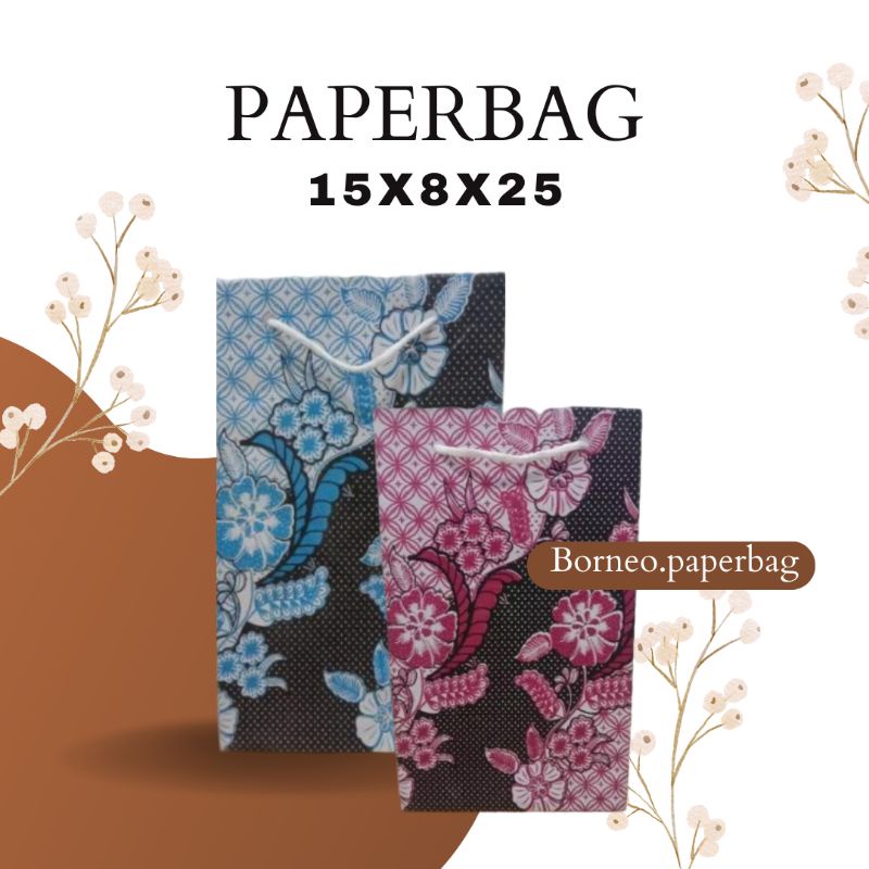 

PAPERBAG WAFER PREMIUM 15x8x25/PAPERBAG SOUVENIR