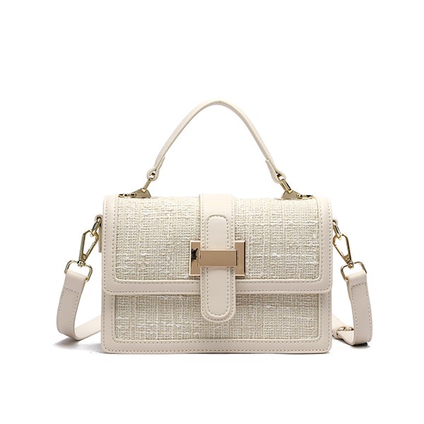 HANA Selbie Sling Tweed Bag M3511 - Beige ORIGINAL 100%