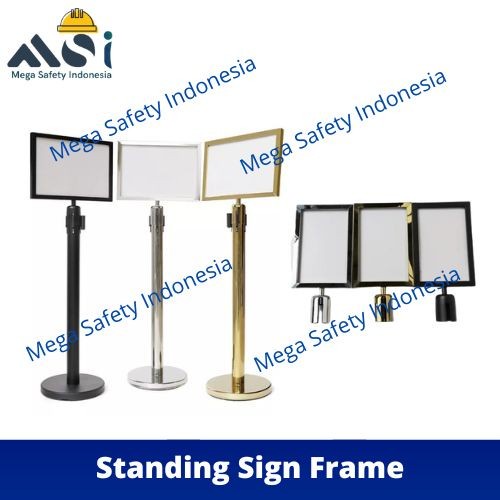

Promo Standing Sign Frame Stainless Papan Tiang Antrian - Stainless , Potrait A4