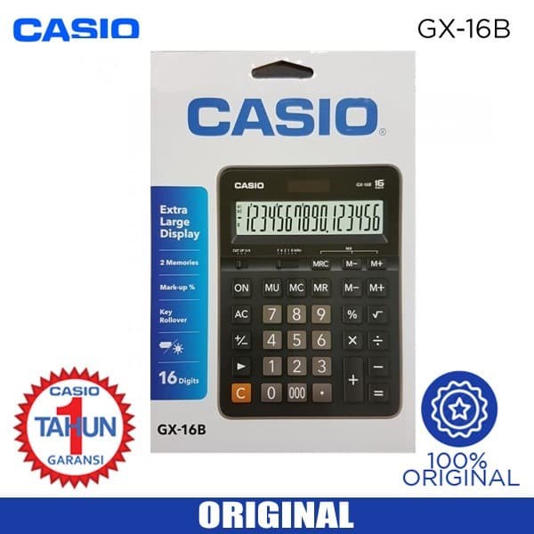

CASIO GX-16B BLACK ORIGINAL TERBARU