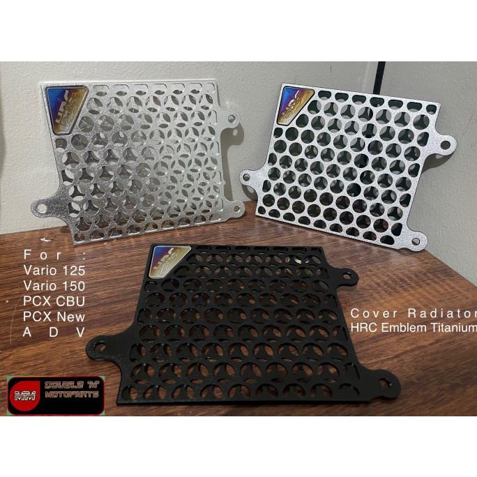 Cover Tutup Radiator Hrc Titanium Honda Vario 125 Vario 150 Pcx Adv Original