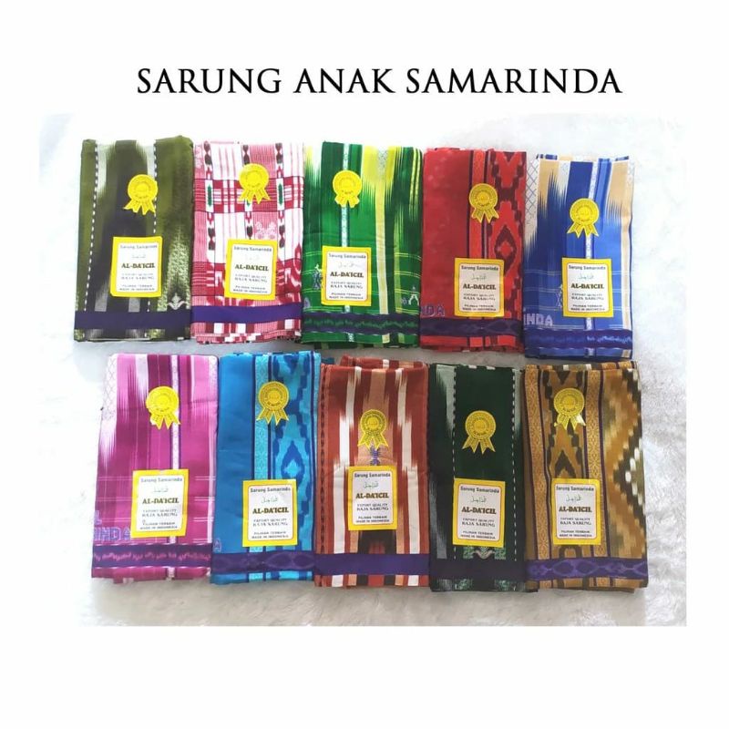 Sarung Tenun Anak Polos Goyor Goyor Samarinda Kecil Mini COD