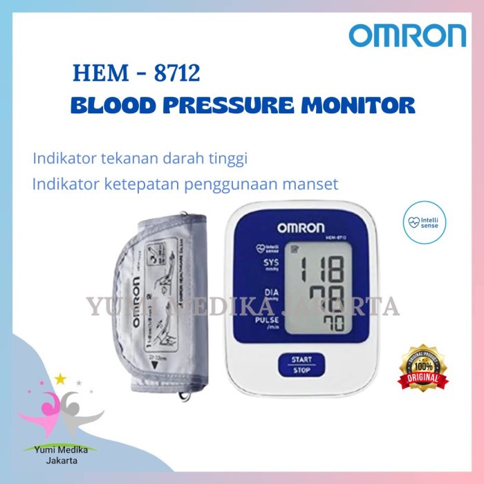 NEW TENSIMETER/ TENSIMETER DIGITAL/ OMRON/ OMRON HEM-8712/ HEM 8712 ORIGINAL TERBARU