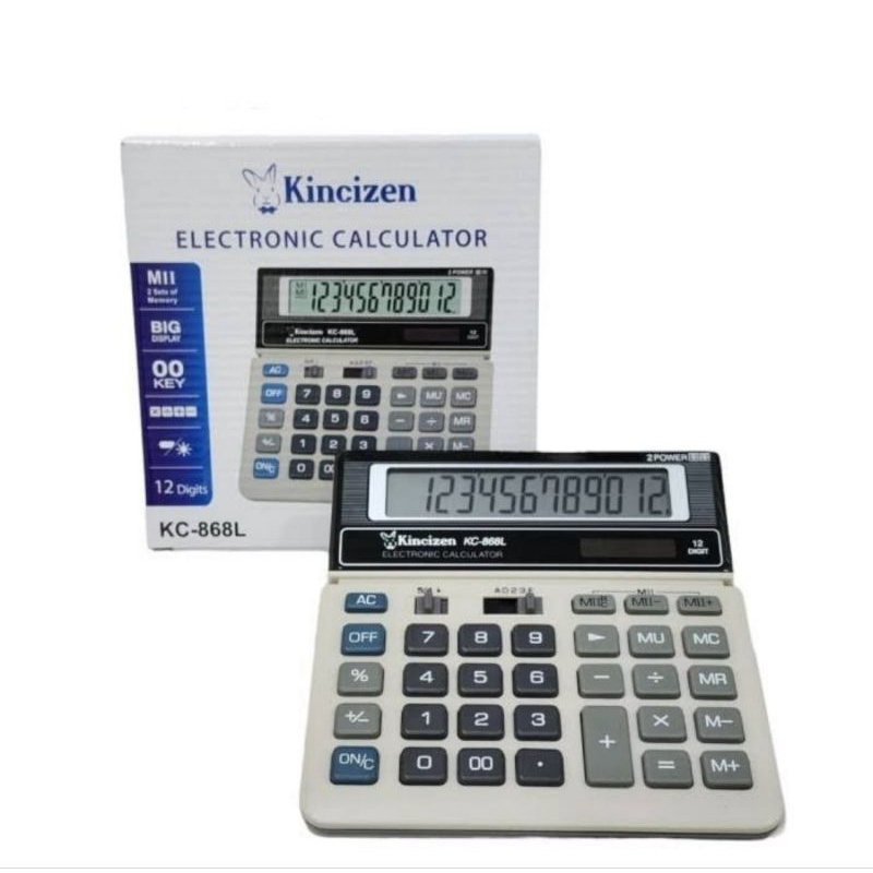 

KINCIZEN KALKULATOR KC 868L 12 DIGIT AUTO OFF