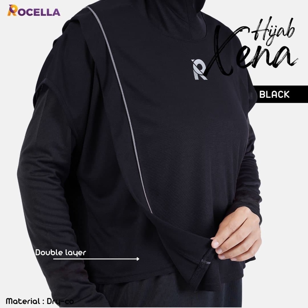 Hijab Sporty Panjang Menutup Dada Jilbab Panjang Olahraga Jilbab Kerudung Hijab Hijabers Sport -