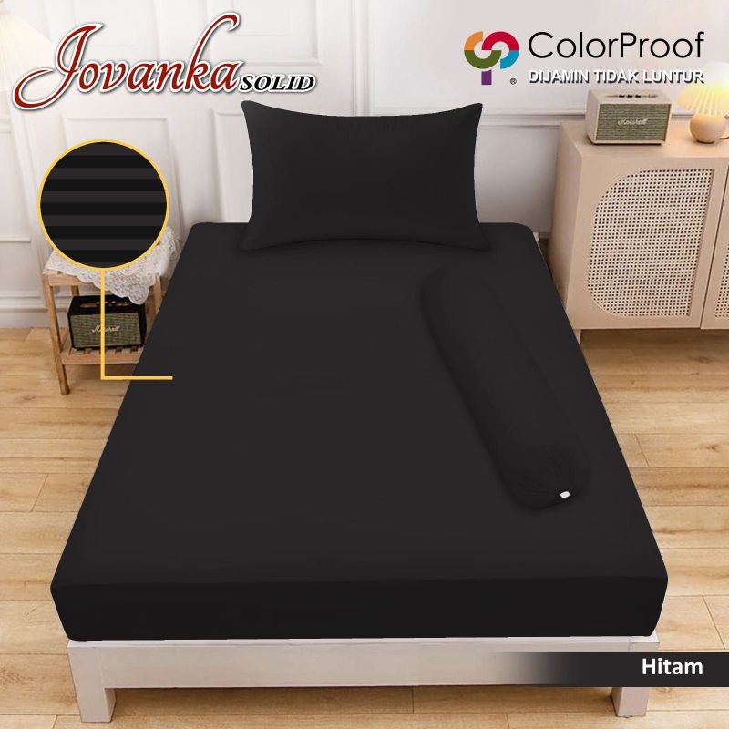 JOVANKA - Sprei Jaguared Hitam By FATA Ukuran 120x200