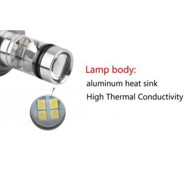 H4 Led Hpl 100W = 20 Hpl X 5W 12V Lampu Utama Mobil Motor