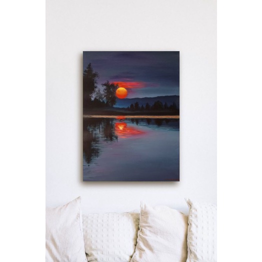 lukisan kanvas pemandangan