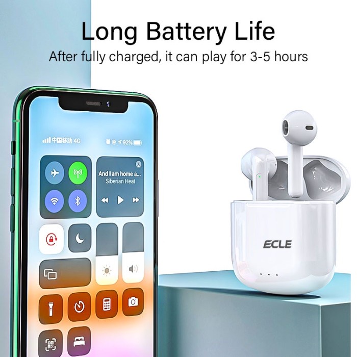 Ecle Pro 4 Tws Headset/Earphone True Wireless Earbuds Touch Control Audio Ready
