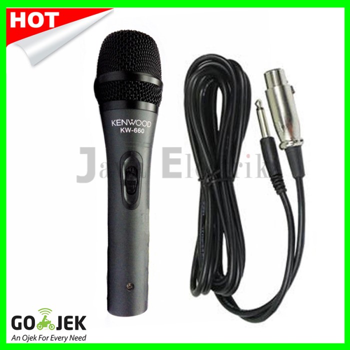 Kenwood Mic Kabel 660 Microphone Vocal Profesional Audio Ready