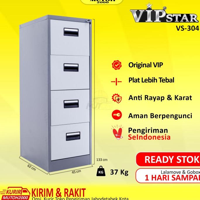 

[ Megaelektro99 ] Vip Star Vs-304 Filling Cabinet 4 Laci Filing Kabinet 4 Laci Berkualitas