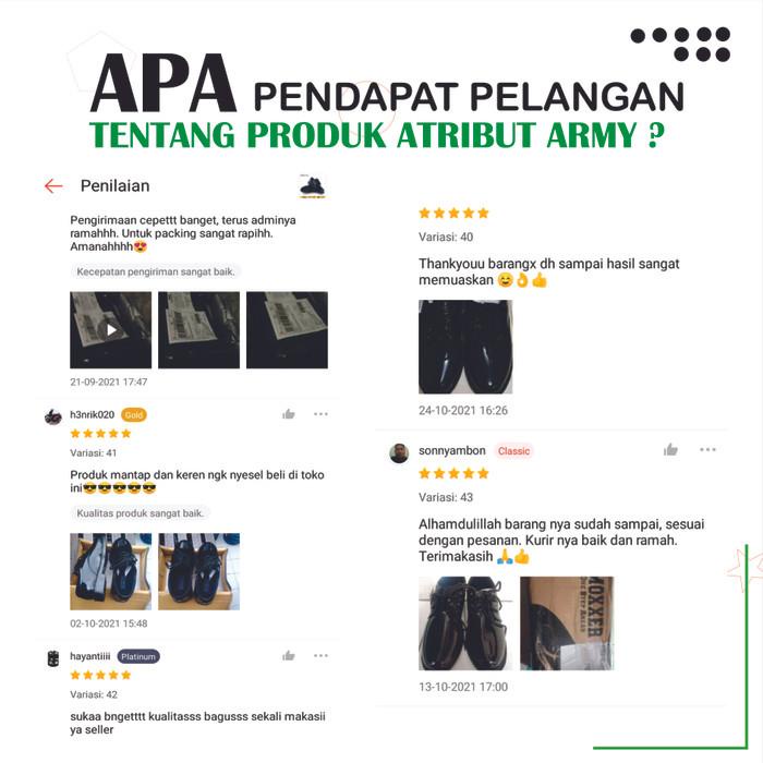 TERLARIS - SEPATU PDH TNI AD 01 PENDEK PANTOFEL PRIA SATPAM SECURITY GURU PNS
