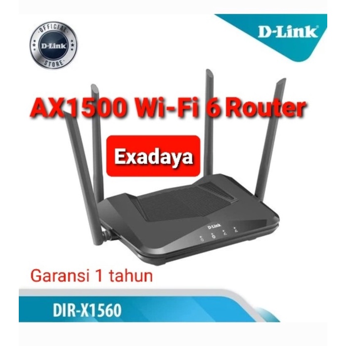 D-LINK DIR-X1560 EXO AX1500 Wi-Fi 6 Router Wireless