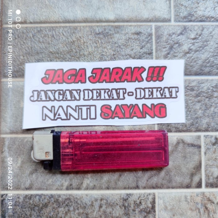 

Terlaris - Stiker Jaga Jarak Sayang Kata Quote Lucu Humor Nyleneh Viral Motor