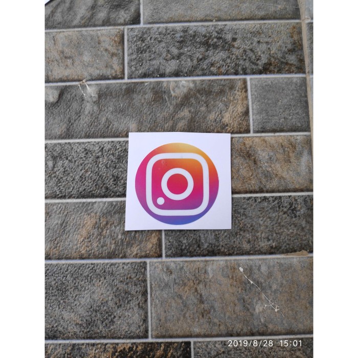 

Terlaris - Stiker Logo Instagram Casing HP Motor Helm Laptop Club Social Media IG