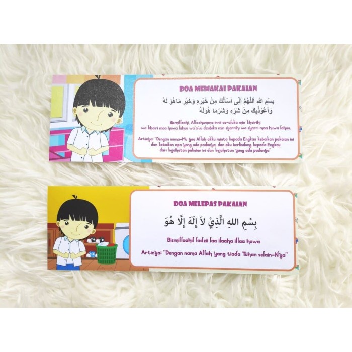 

Terlaris - Stiker Vinyl Doa Islam Muslim Memakai Melepas Pakaian Baju Anak Cowok