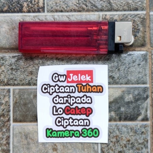 

Terlaris - Stiker Kata Gw Jelek Ciptaan Tuhan Humor Lucu Viral Plesetan Meme FYP