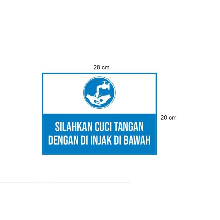 

Terlaris - Stiker Vinyl Silakan Cuci Tangan Injak Di Bawah Safety Himbauan Covid