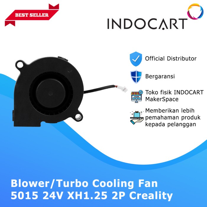 INDOCART 3D PRINTER PARTS CREALITY BLOWER/TURBO COOLING FAN 5015 24V