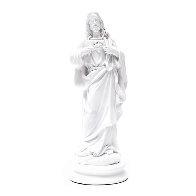 Patung Tuhan Yesus Hati Kudus Putih-Patung Katolik Yesus Hati Kudus