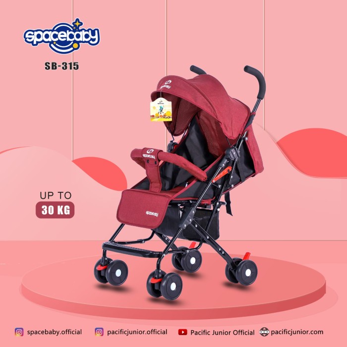 Baby stroller spacebaby 315 kereta dorong bayi balita space baby SB315