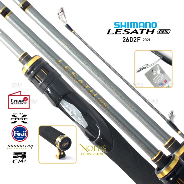 Joran Shimano LESATH GS 2602 Fuji CI4+ Galatama 2021 Original