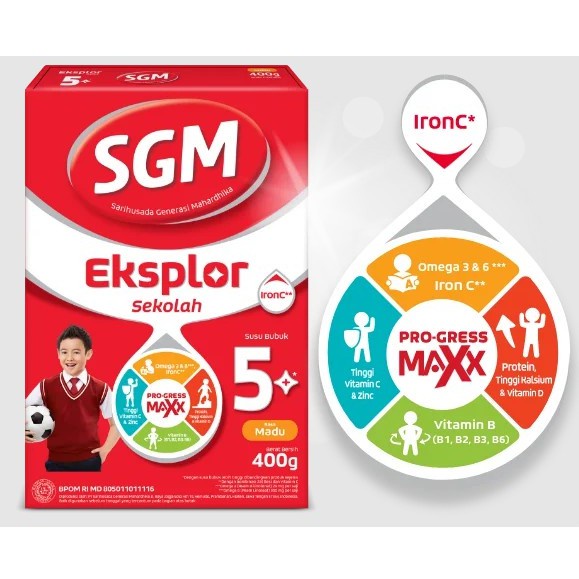 Susu Formula SGM Eksplor Belajar 3+ rasa vanila 400 gram
