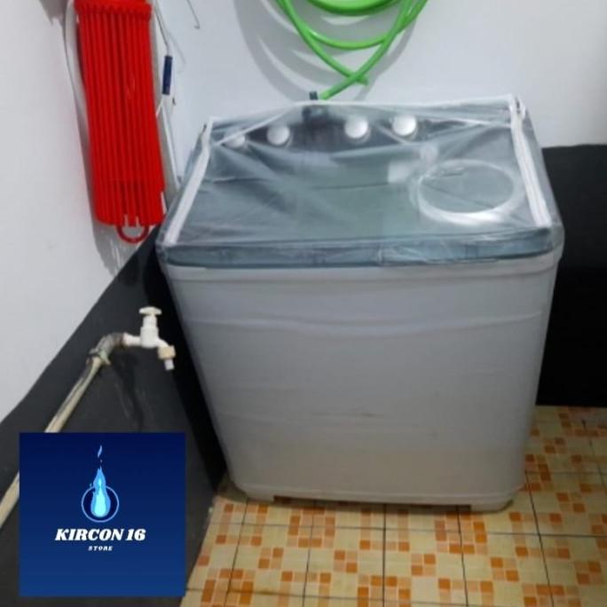 cover mesin cuci 2 tabung anti air