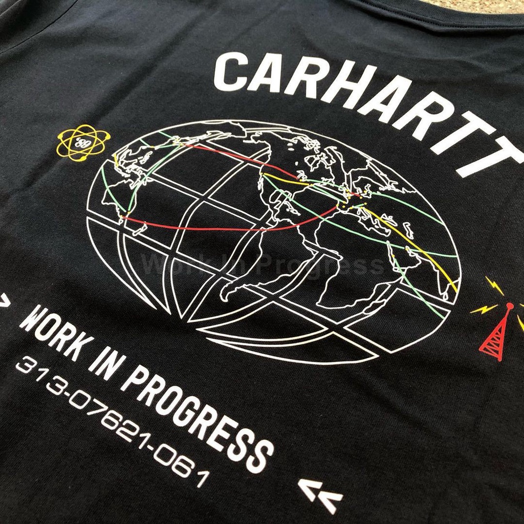 [LIMITED] BEST PRODUCT CARHARTT WIP Cartograph T-Shirt short-sleeved earth map print T-shirt