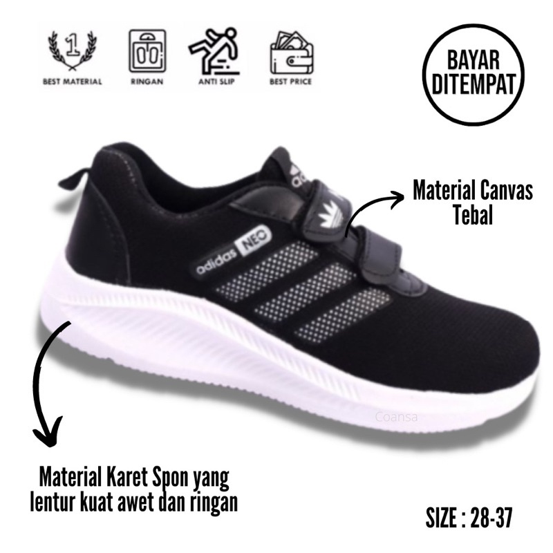 Sepatu Anak Perempuan Laki Sekolah Sd 5 6 Tahun Umur 7 8 3 4 1 Sapatu Keds Alas Kaki Sepayu Tk Cewe 