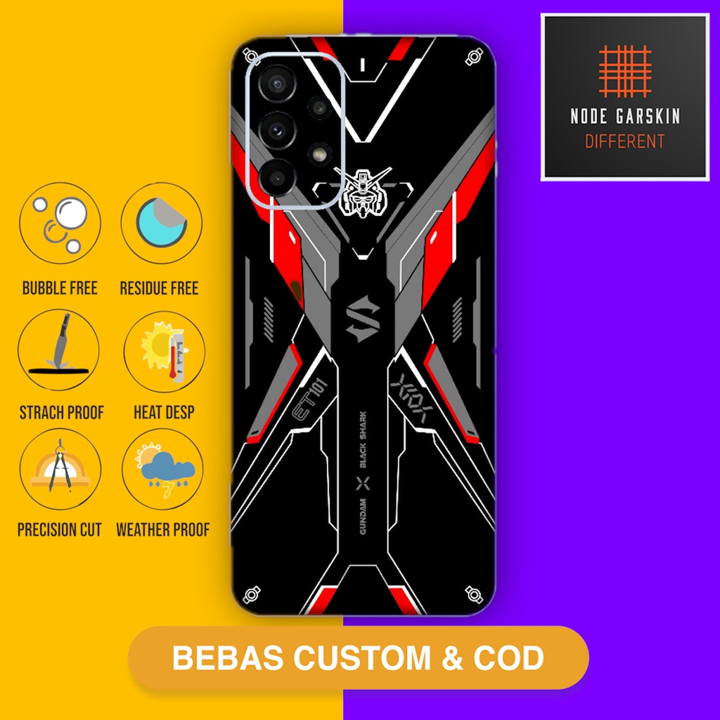 Garskin Skin Vinyl Samsung A23 5G Fullbody Atau Backonly BLACK SHARK 6 - Vinyl Protector