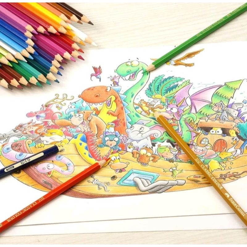 

Sil Warna 36 Faber Castell 115846 Tin Classic Kaleng