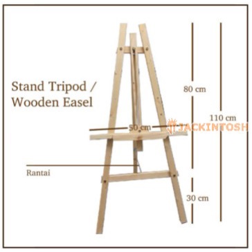 

Terbaru! Stand Tripod / Penyangga Kaki / Wooden Easel Kanvas Lukis