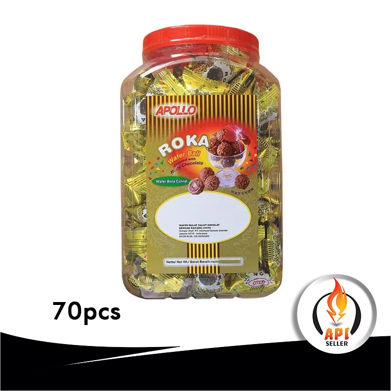 

Apollo Roka Wafer Ball Toples 70Pcs
