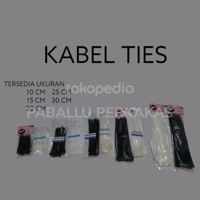 

=+=+=+] Kabel Ties 10cm 15cm 20cm 25cm 30cm / Kabel Tis / Cable Ties
