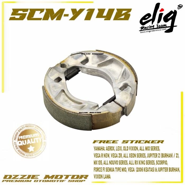 KAMPAS REM TROMOL ELIG SCM-Y14B YAMAHA: AEROX, LEXI, OLD VIXION, ALL