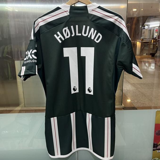 Original 2023 - 24 Manchester Away Jersey Hojlund baju bola