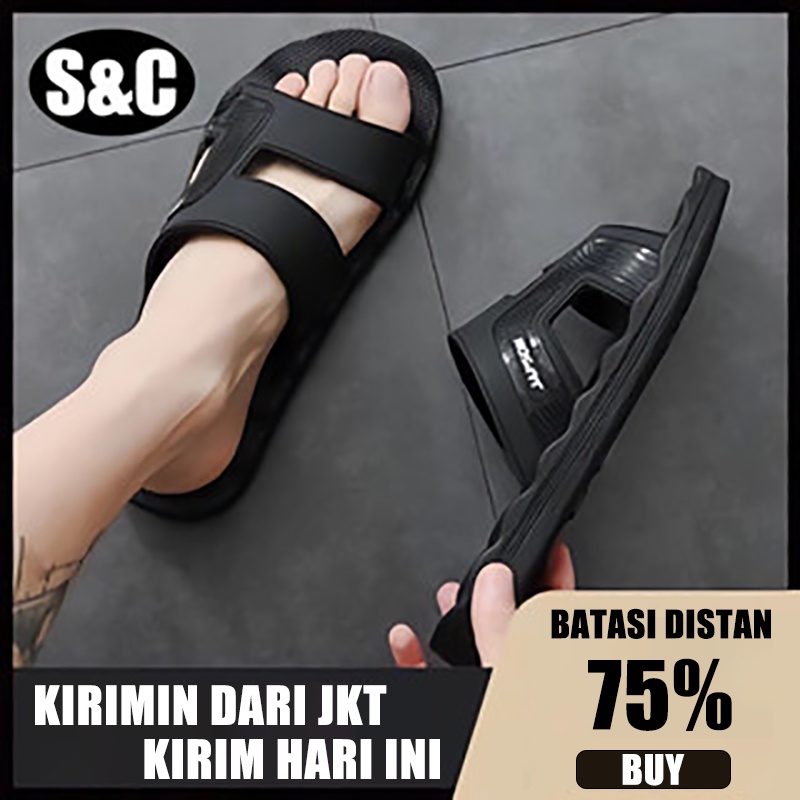 S&C - Sandal Pria Sendal Laki Laki Dewasa Sandal Kasual Pria Sandal Kasual Pria Sandal Karet Pria