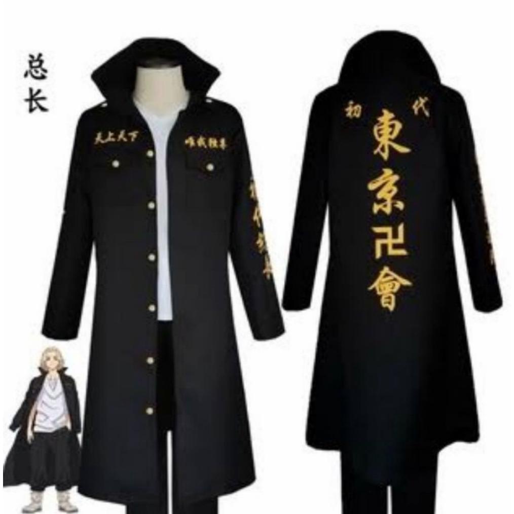 Original Jaket Jubah Anime Jumbo Pria Wanita Tokyo Revengers Manjiro Touman Promo