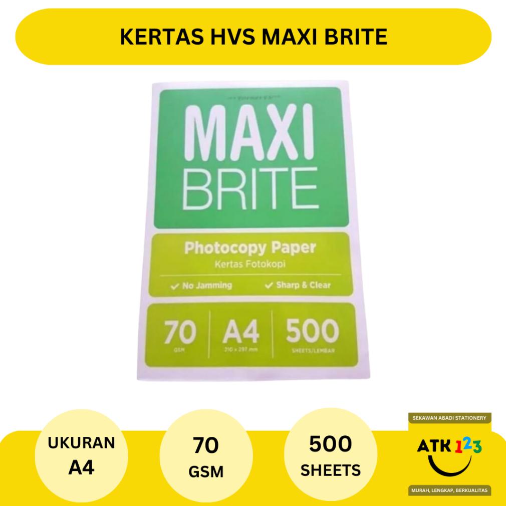 

Flash Sale - Kertas HVS A4 70 gram Merk Maxi Brite ,,