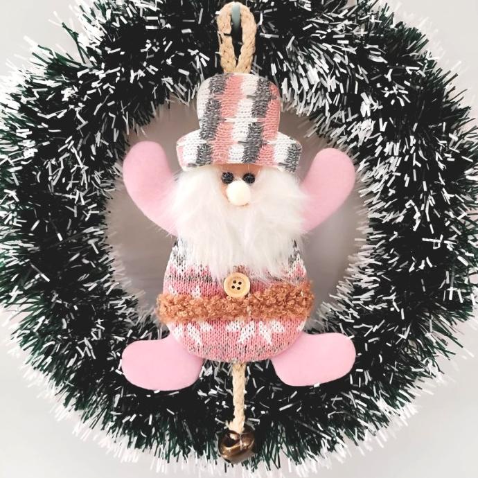 

Gantungan Boneka Pink Santa Snowman Lonceng Kado Natal Unik Plush Toy Berkualitas