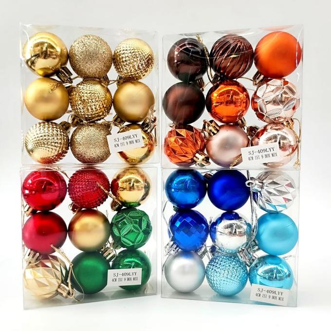 

Best Seller Bola Natal Premium Isi 9 Dekor Ornamen Christmas Ball Rose Gold Merah Original