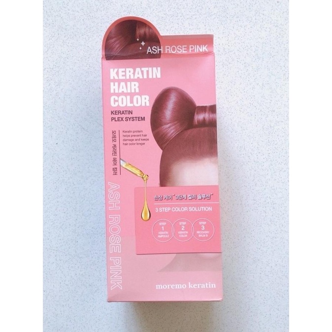 MOREMO KERATIN HAIR COLOR ASH ROSE PINK ATINPUTRISTORE