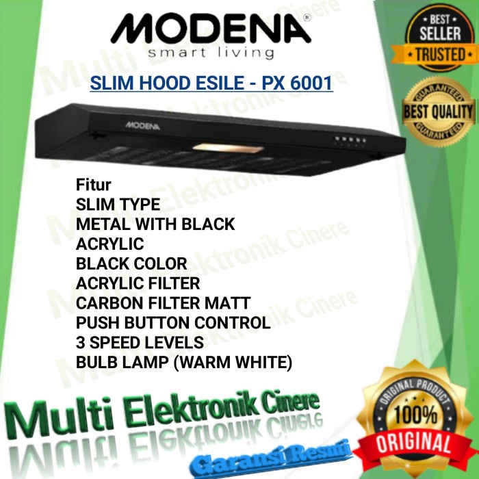 Promo Cooker Hood Modena Px 6001 Slim Hood Modena