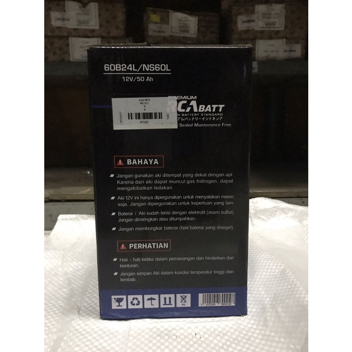 Best Seller Accu Mobil Rca Ns 60 L - 67527 - Gratisongkir