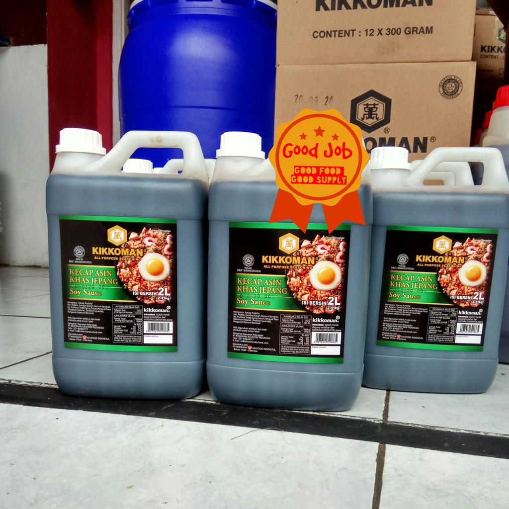 

Kikkoman Shoyu Kecap Asin Jepang 2 Liter Halal - All Purpose