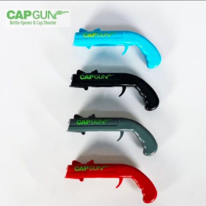 Promo Pistol Pembuka Botol Cap Gun Bottle Opener Ditembakan