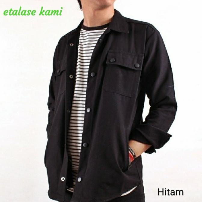 Jaket Semi Parka Pria Kemeja Semi Parka Jaket Kanvas Jaket Casual