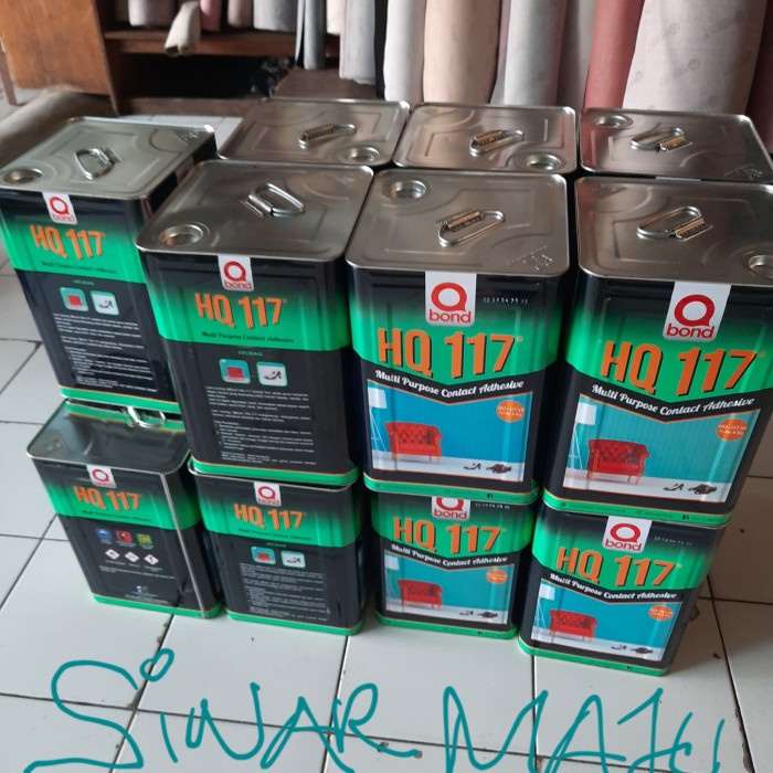 Ready Lem kuning Q Bond HQ 117 (Busa,Hpl,Vinyl)1Blek isi 8kg